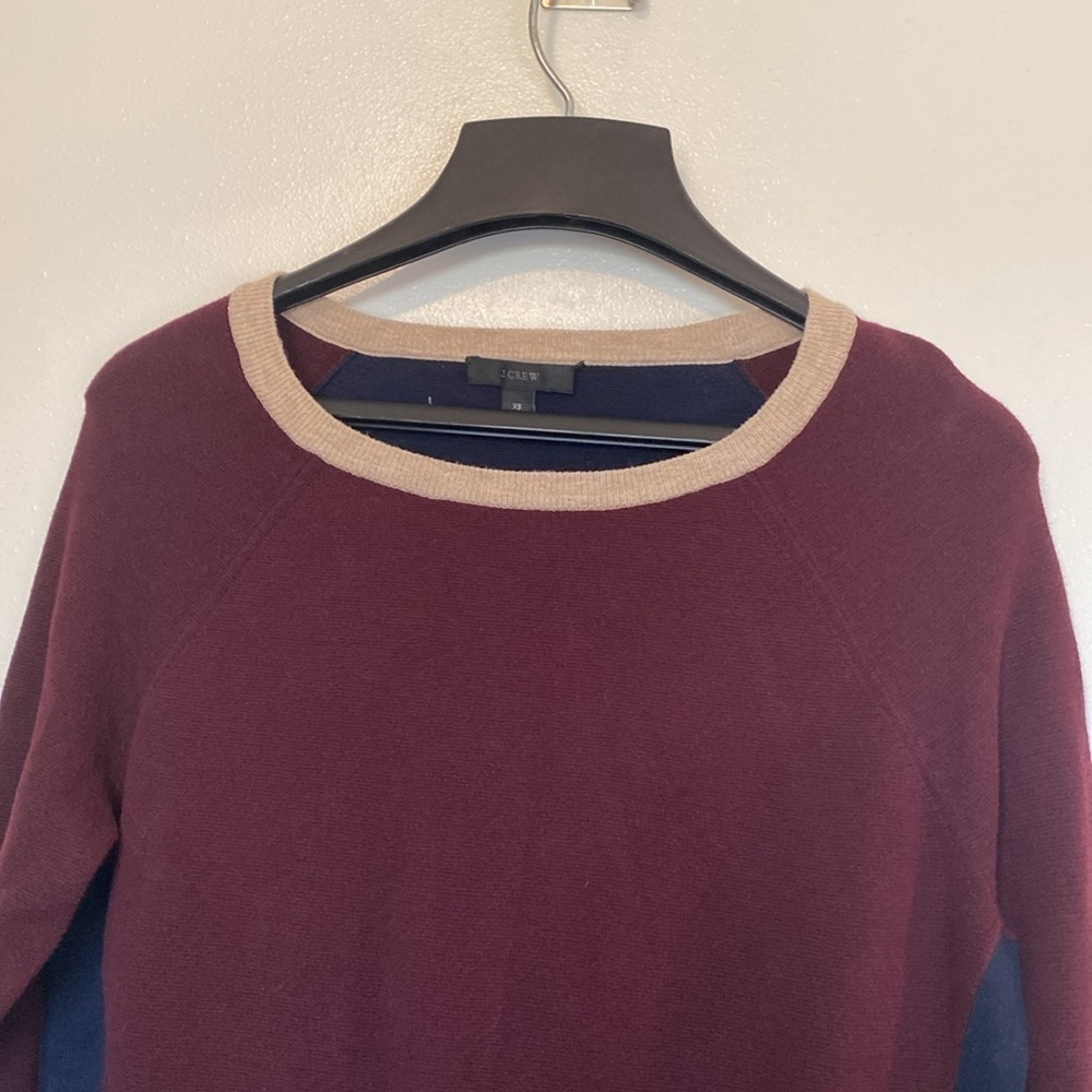 J. Crew Colorblock Side Button Crewneck Baumwolle… - image 2